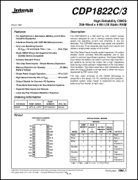 datasheet for CDP1822C/3 by Intersil Corporation