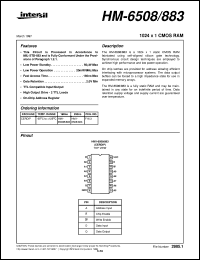 datasheet for HM-6508/883 by Intersil Corporation