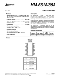 datasheet for HM-6518/883 by Intersil Corporation