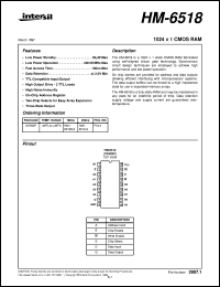 datasheet for HM-6518 by Intersil Corporation