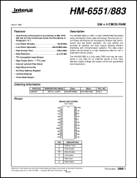 datasheet for HM-6551/883 by Intersil Corporation