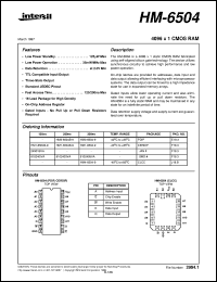 datasheet for HM-6504 by Intersil Corporation