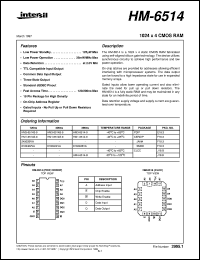 datasheet for HM-6514 by Intersil Corporation