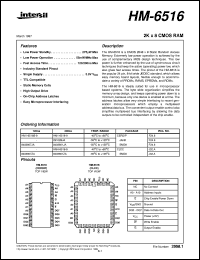 datasheet for HM-6516 by Intersil Corporation
