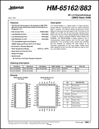 datasheet for HM-65162/883 by Intersil Corporation