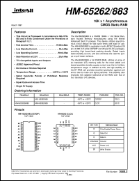 datasheet for HM-65262/883 by Intersil Corporation