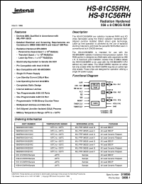 datasheet for HS-81C55RH by Intersil Corporation