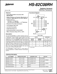 datasheet for HS-82C08RH by Intersil Corporation
