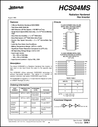 datasheet for HCS04MS by Intersil Corporation