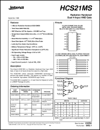 datasheet for HCS21MS by Intersil Corporation
