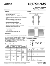 datasheet for HCTS27MS by Intersil Corporation