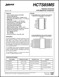 datasheet for HCTS85MS by Intersil Corporation