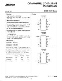 datasheet for CD4012BMS by Intersil Corporation