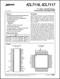 datasheet for ICL7116 by Intersil Corporation