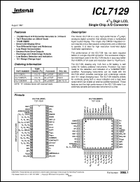 datasheet for ICL7129 by Intersil Corporation