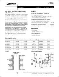 datasheet for HI-565A by Intersil Corporation