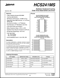 datasheet for HCS241MS by Intersil Corporation