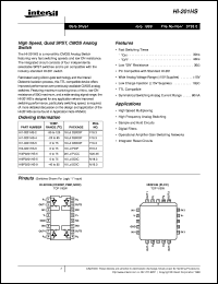 datasheet for HI-201HS by Intersil Corporation