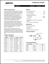 datasheet for HI-5042 by Intersil Corporation