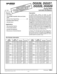 datasheet for DG529 by Intersil Corporation