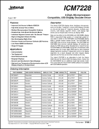 datasheet for ICM7228 by Intersil Corporation