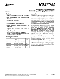 datasheet for ICM7243 by Intersil Corporation