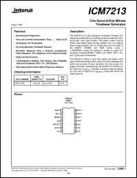datasheet for ICM7213 by Intersil Corporation