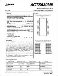 datasheet for ACTS630MS by Intersil Corporation