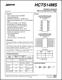 datasheet for HCTS14MS by Intersil Corporation