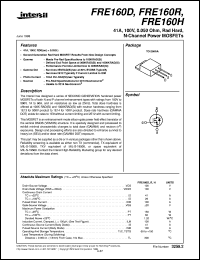 datasheet for FRE160D by Intersil Corporation
