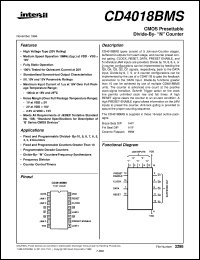 datasheet for CD4018BMS by Intersil Corporation