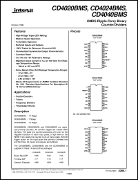 datasheet for CD4024BMS by Intersil Corporation