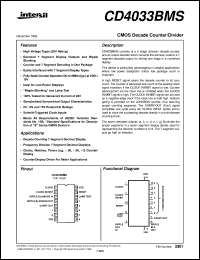 datasheet for CD4033BMS by Intersil Corporation