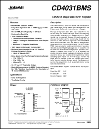 datasheet for CD4031BMS by Intersil Corporation