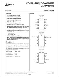 datasheet for CD4071BMS by Intersil Corporation