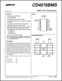 datasheet for CD4076BMS by Intersil Corporation