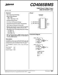 datasheet for CD4085BMS by Intersil Corporation