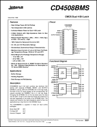 datasheet for CD4508BMS by Intersil Corporation