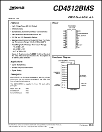 datasheet for CD4512BMS by Intersil Corporation