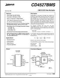 datasheet for CD4527BMS by Intersil Corporation