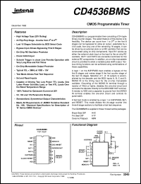 datasheet for CD4536BMS by Intersil Corporation