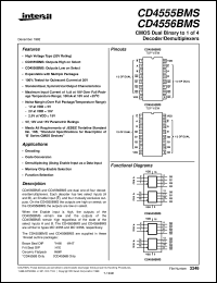 datasheet for CD4555BMS by Intersil Corporation