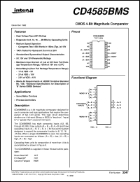 datasheet for CD4585BMSFN3347 by Intersil Corporation