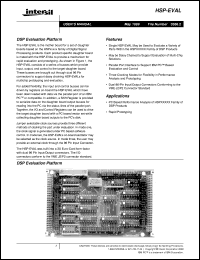 datasheet for HSP-EVAL by Intersil Corporation