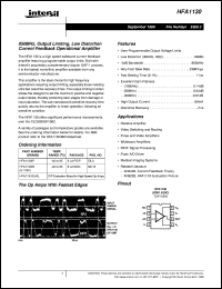 datasheet for HFA1130 by Intersil Corporation