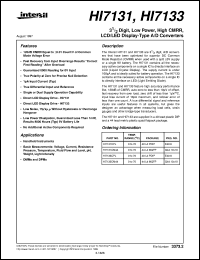 datasheet for HI7133 by Intersil Corporation