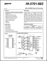 datasheet for HI-5701/883 by Intersil Corporation