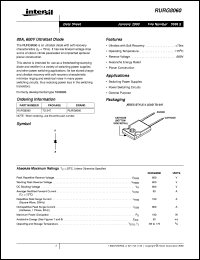 datasheet for RURG8060 by Intersil Corporation