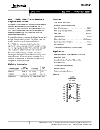 datasheet for HA5022 by Intersil Corporation