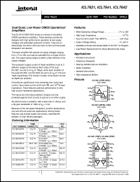 datasheet for ICL7621 by Intersil Corporation